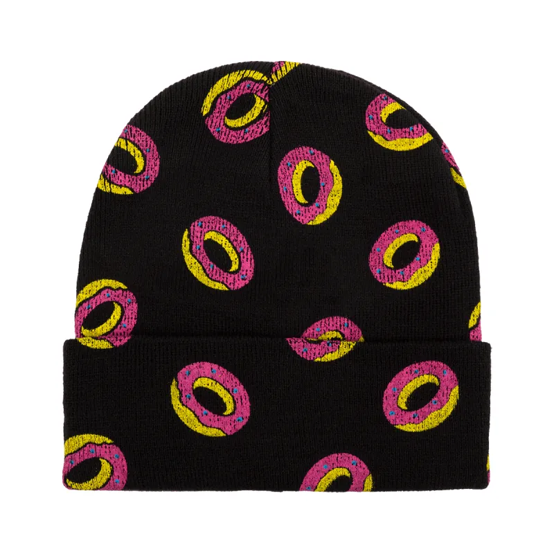 OF Allover Print Beanie - Black made by Odd Future