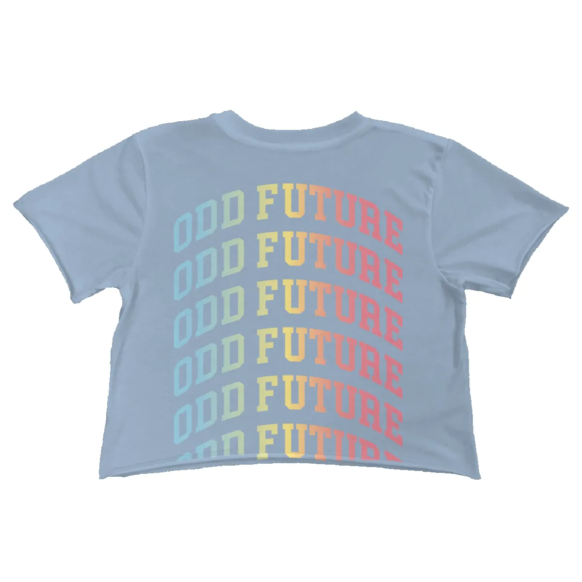 Repeat Rainbow Crop Shirt - Dusty Blue sold by Odd Future product image thumbnail 3