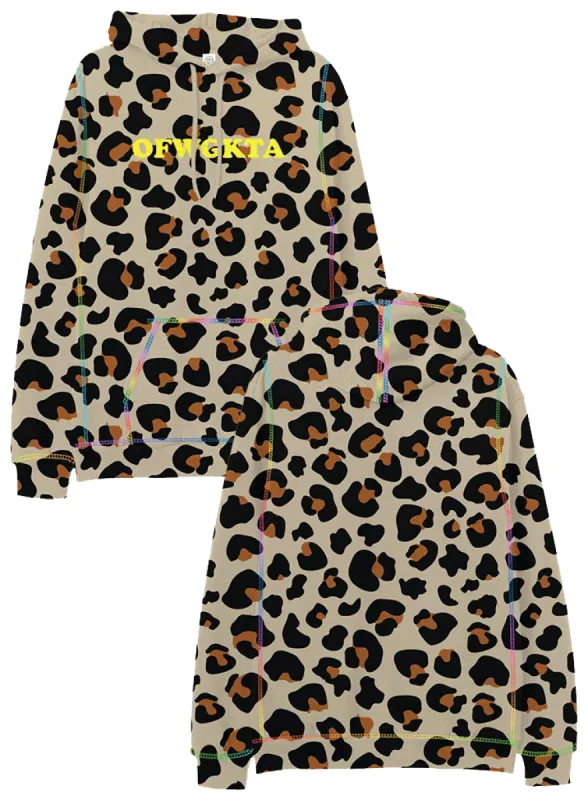 Leopard Contrast Hoodie sold by Odd Future