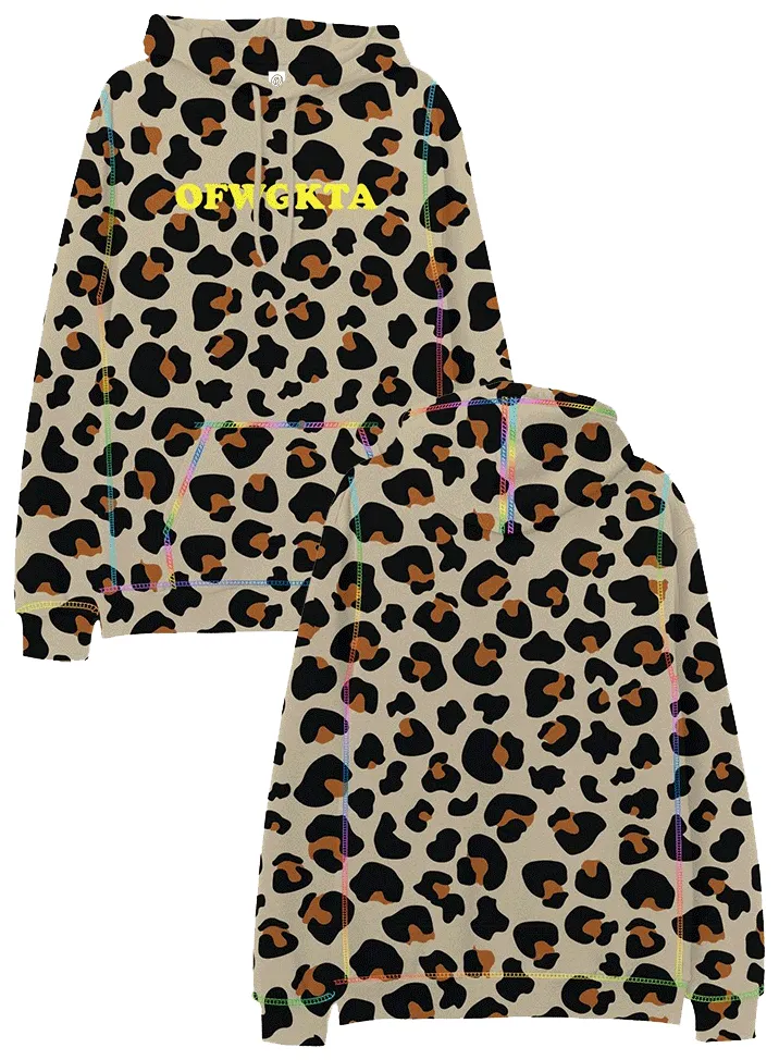 Leopard Contrast Hoodie sold by Odd Future