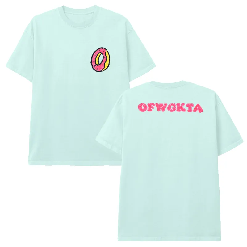 Donut Sketch T-shirt - Celadon sold by Odd Future