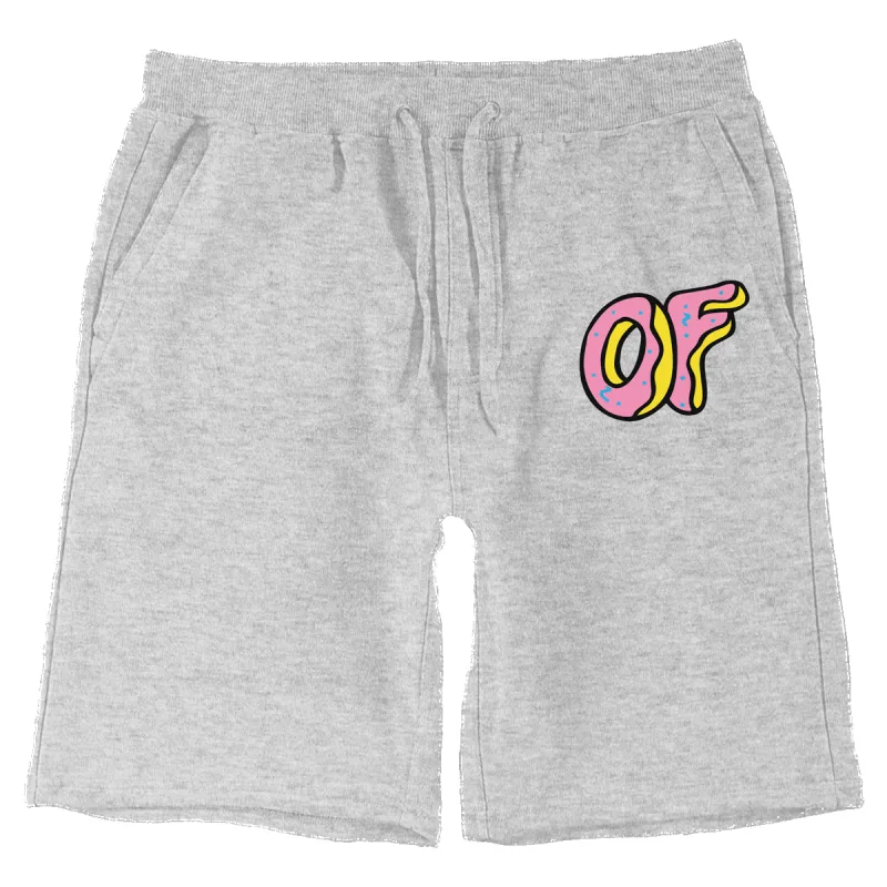 OF Classic Logo Fleece Shorts - Heather Grey sold by Odd Future