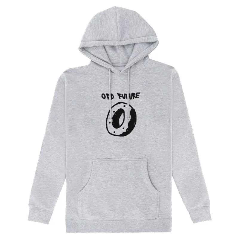 Doodle Donut Hoodie - Heather Grey sold by Odd Future