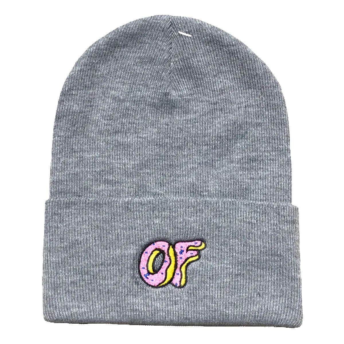 OF Classic Logo Cuff Beanie - Grey sold by Odd Future