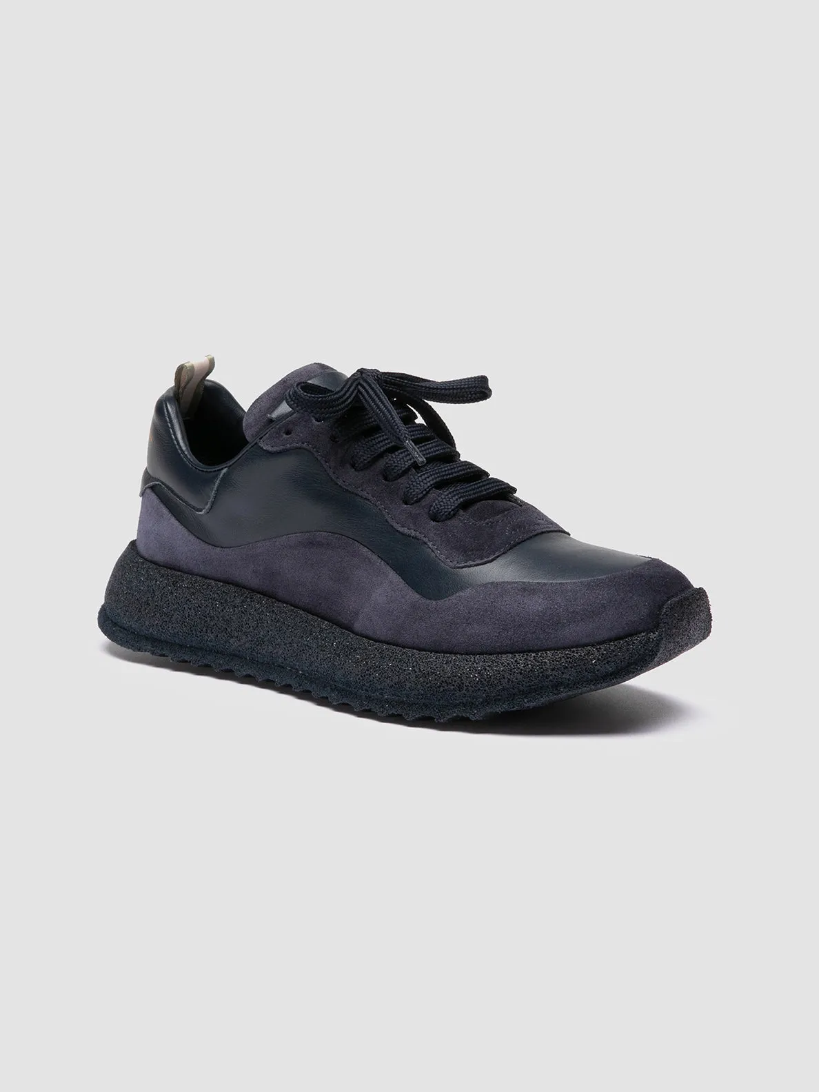 RACE RUBREX 101 - Navy Leather and Suede Low Top Sneakers sold by Officine Creative product image thumbnail 3