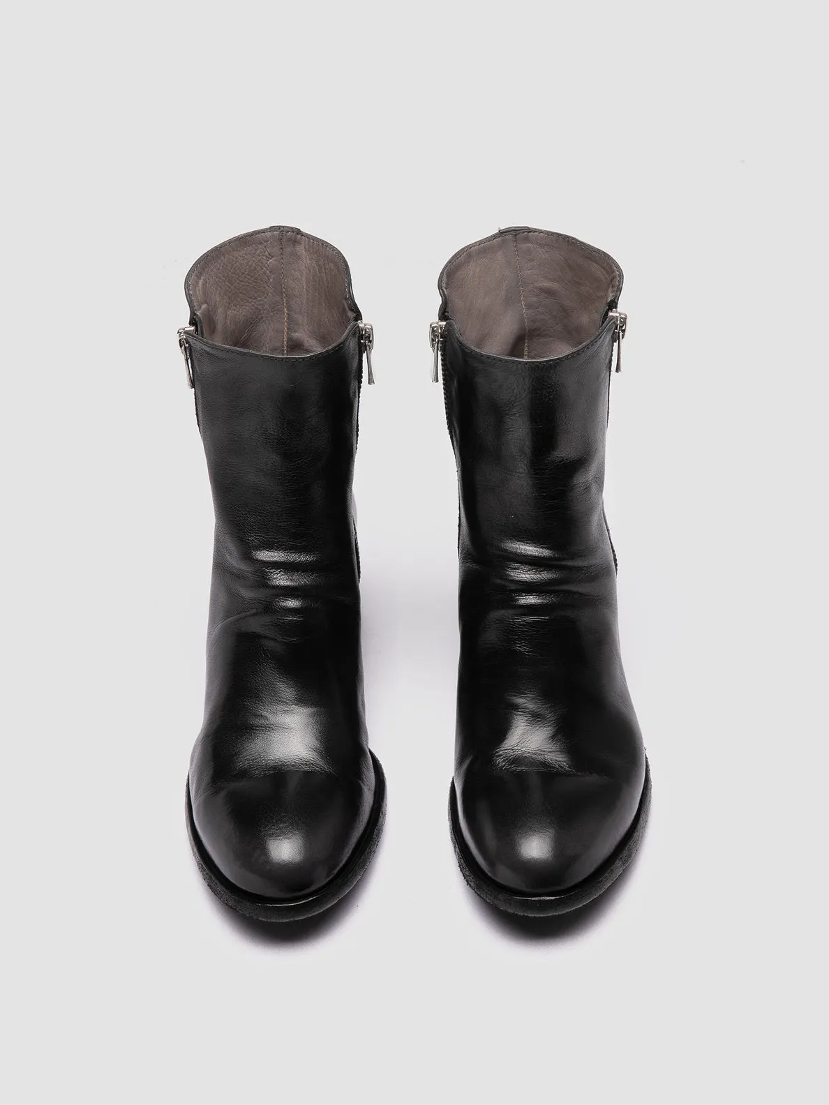 DENNER 103 - Grey Leather Zip Boots sold by Officine Creative product image thumbnail 2