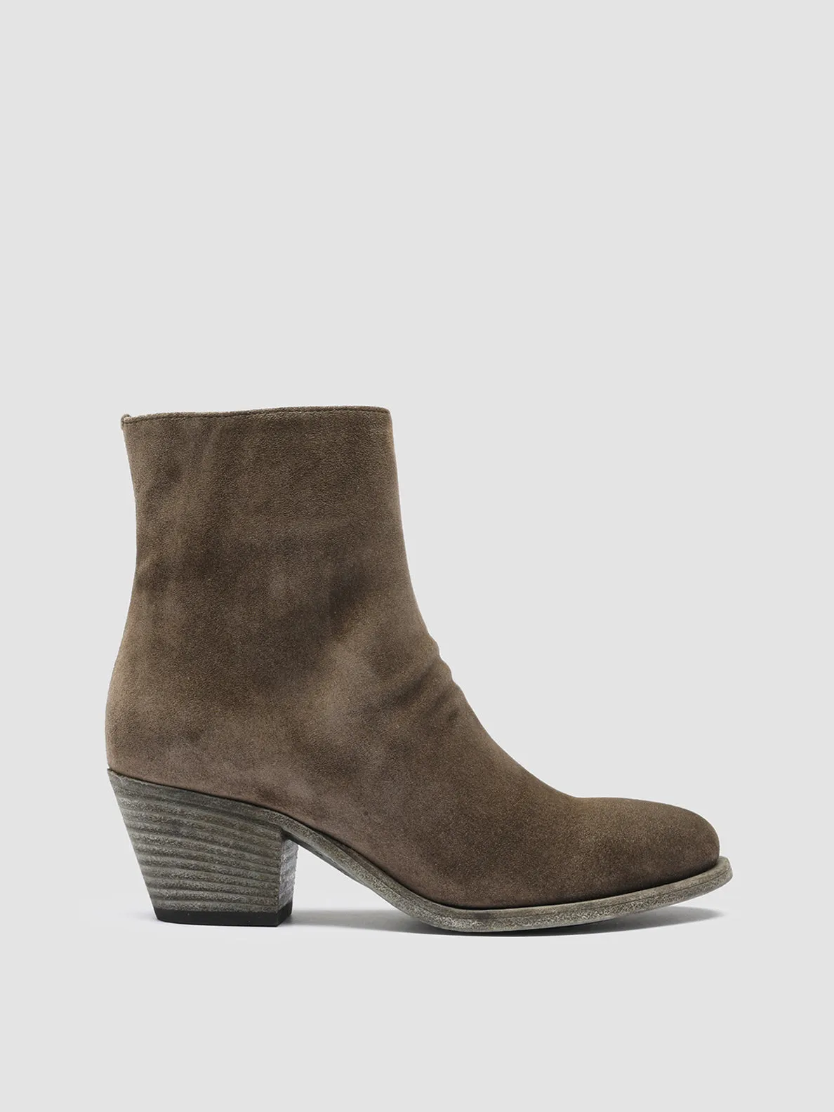 SHERRY 003 - Green Suede Ankle Boots sold by Officine Creative