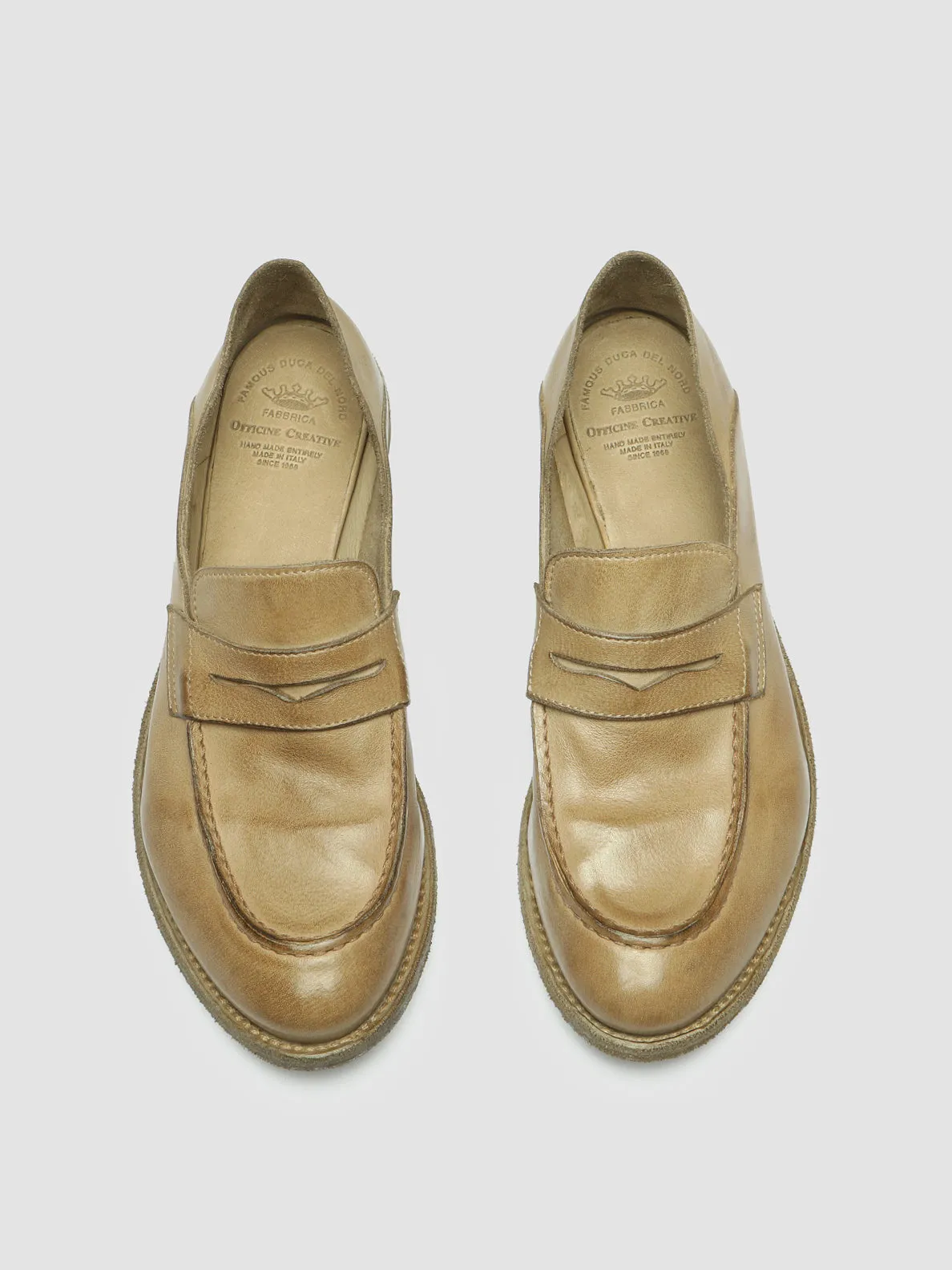 LEXIKON 516 - Taupe Leather Loafers sold by Officine Creative product image thumbnail 2