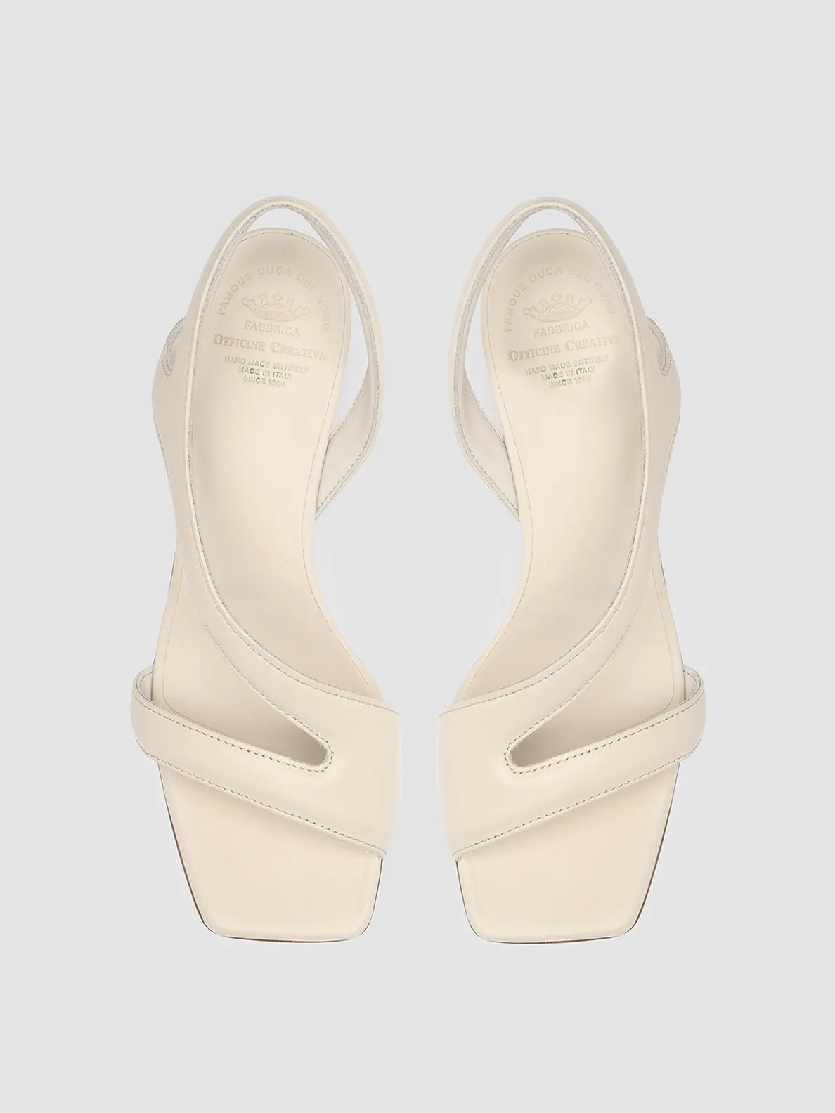 ELSIE 004 - White Nappa Leather Sandals sold by Officine Creative product image thumbnail 2