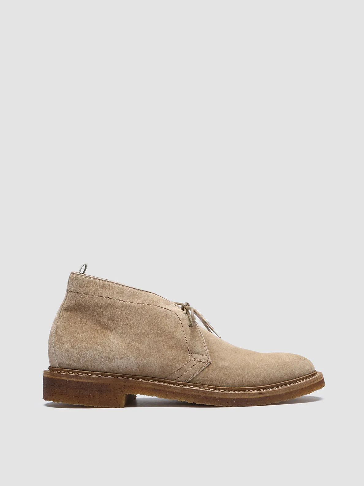 HOPKINS CREPE 114 - Taupe Suede Chukka Boots sold by Officine Creative
