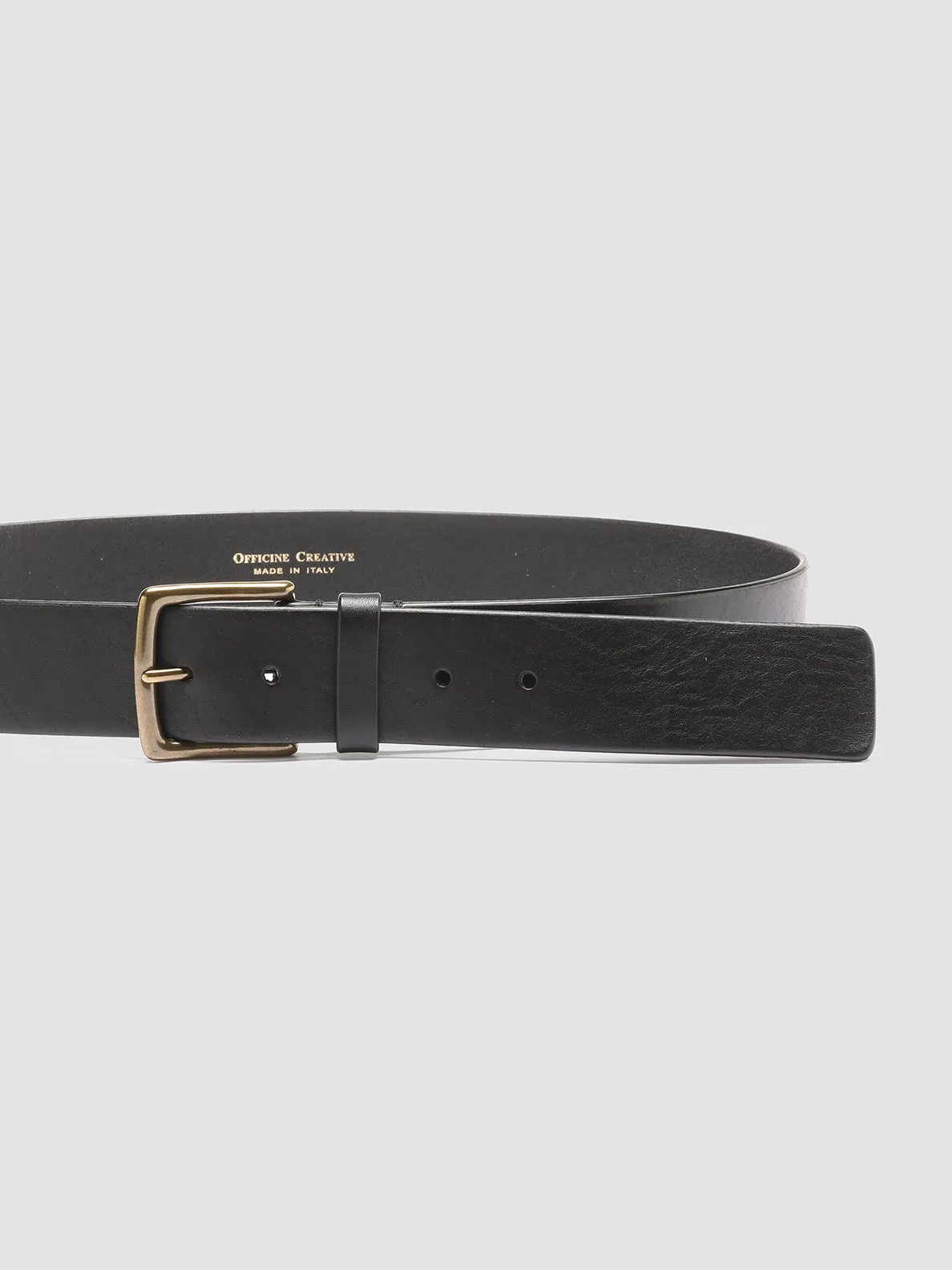 OC STRIP 22 - Black Leather Belt sold by Officine Creative product image thumbnail 4