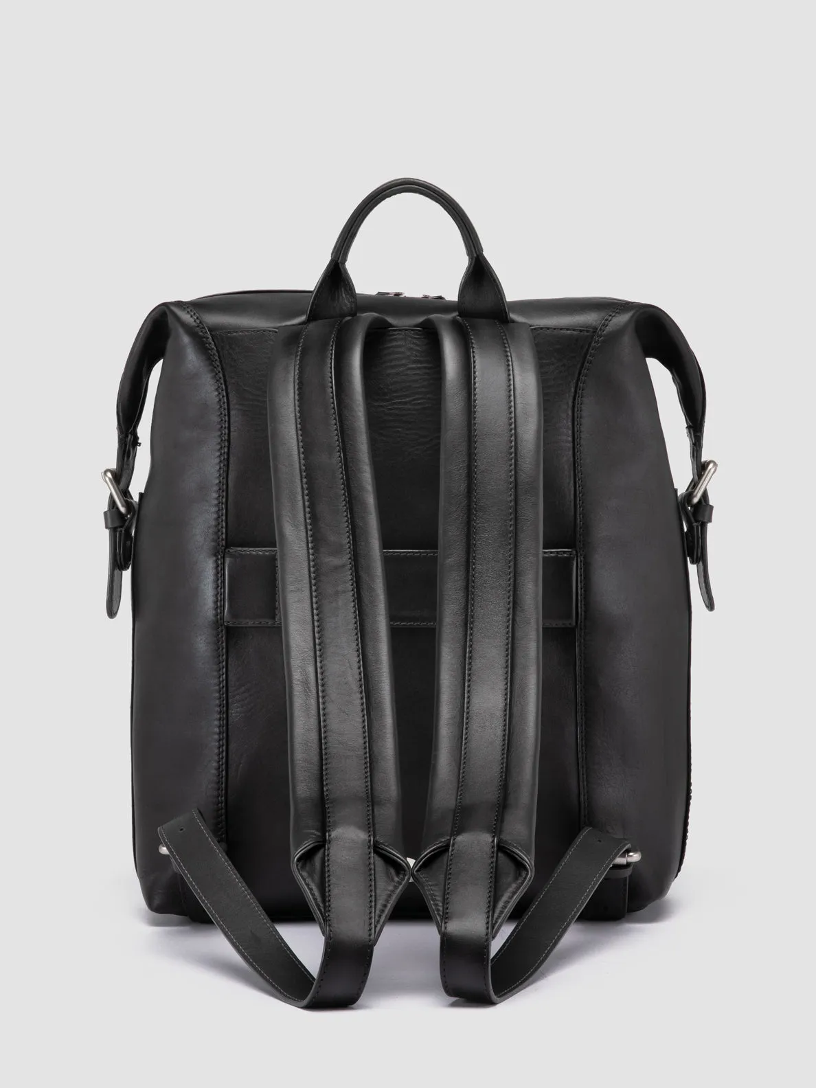JULES 005 - Dark Grey Leather Backpack sold by Officine Creative product image thumbnail 4