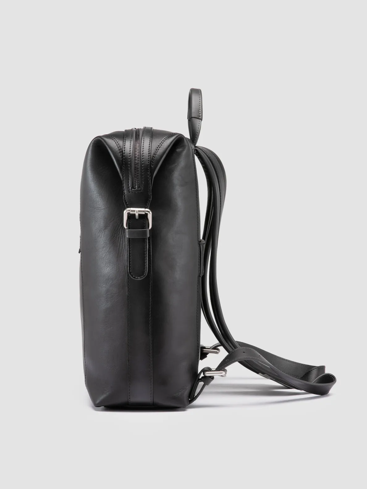 JULES 005 - Dark Grey Leather Backpack sold by Officine Creative product image thumbnail 5