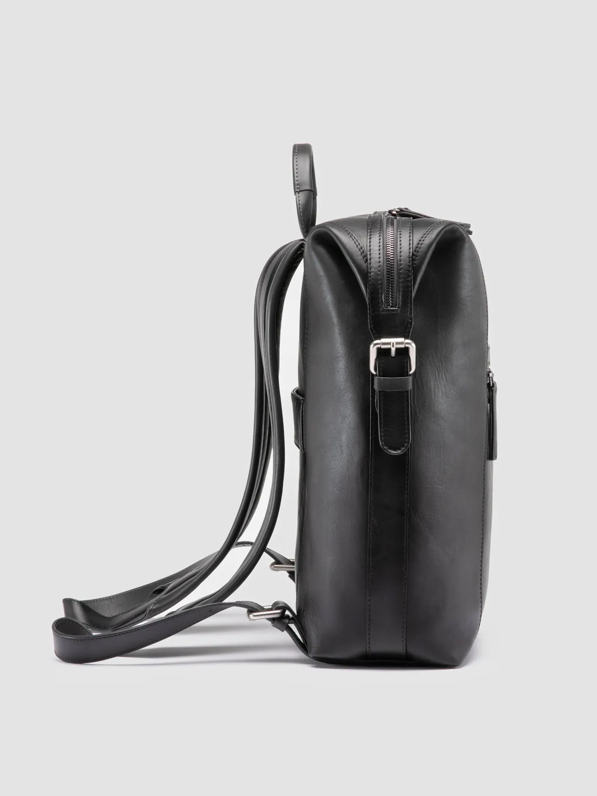 JULES 005 - Dark Grey Leather Backpack sold by Officine Creative product image thumbnail 3