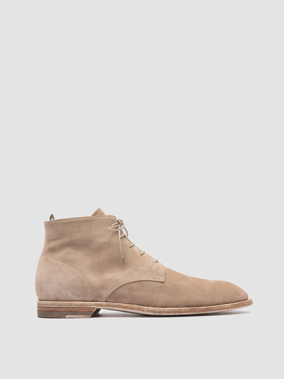 SOUND 003 - Beige Suede Lace-up Boots sold by Officine Creative