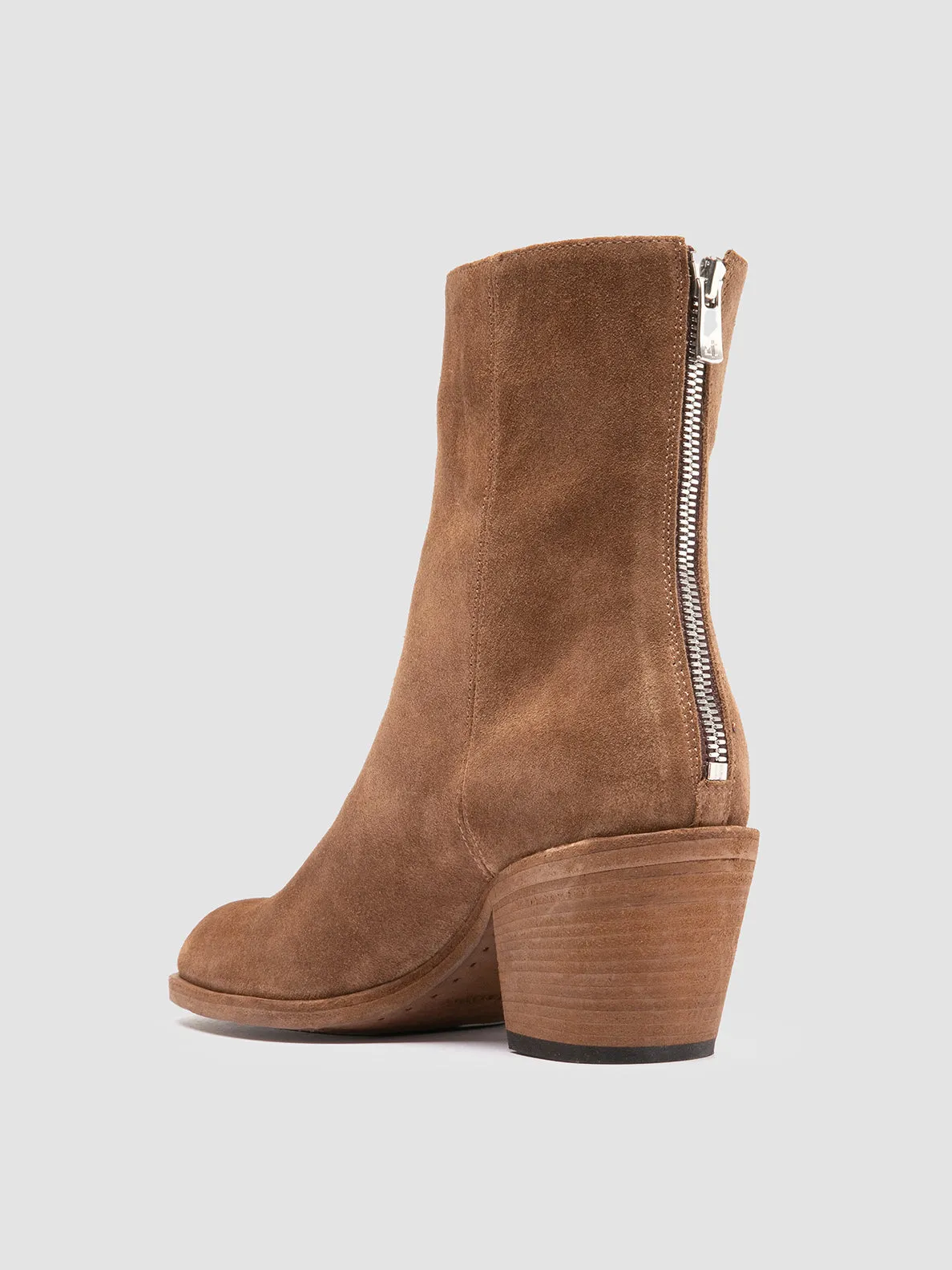 SYDNE 010 - Brown Suede Zipped Boots sold by Officine Creative product image thumbnail 4