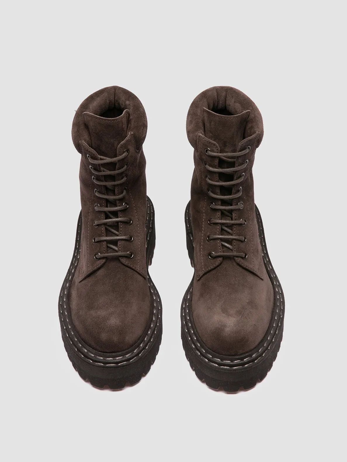BLOSSOM 006 - Brown Suede Lace-up Boots sold by Officine Creative product image thumbnail 2