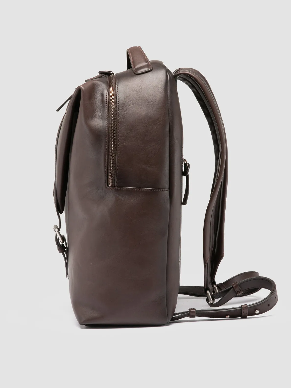 JULES 001 - Brown Leather Backpack sold by Officine Creative product image thumbnail 3