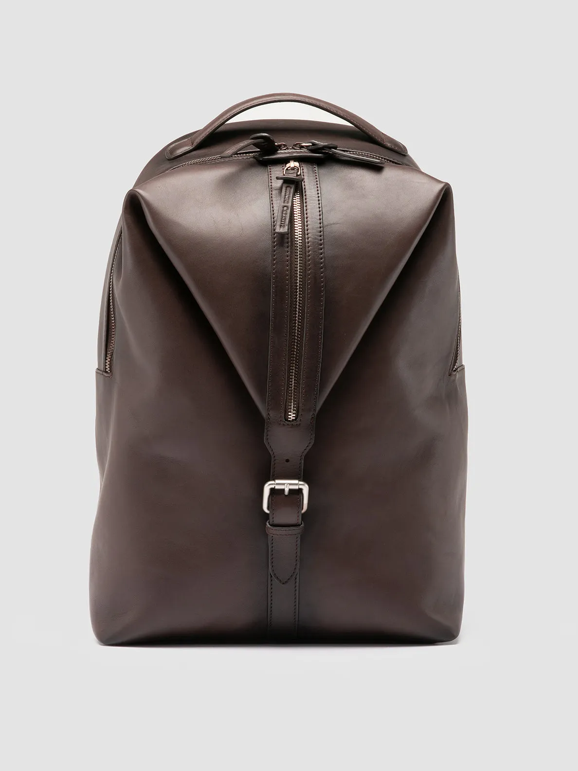 JULES 001 - Brown Leather Backpack sold by Officine Creative