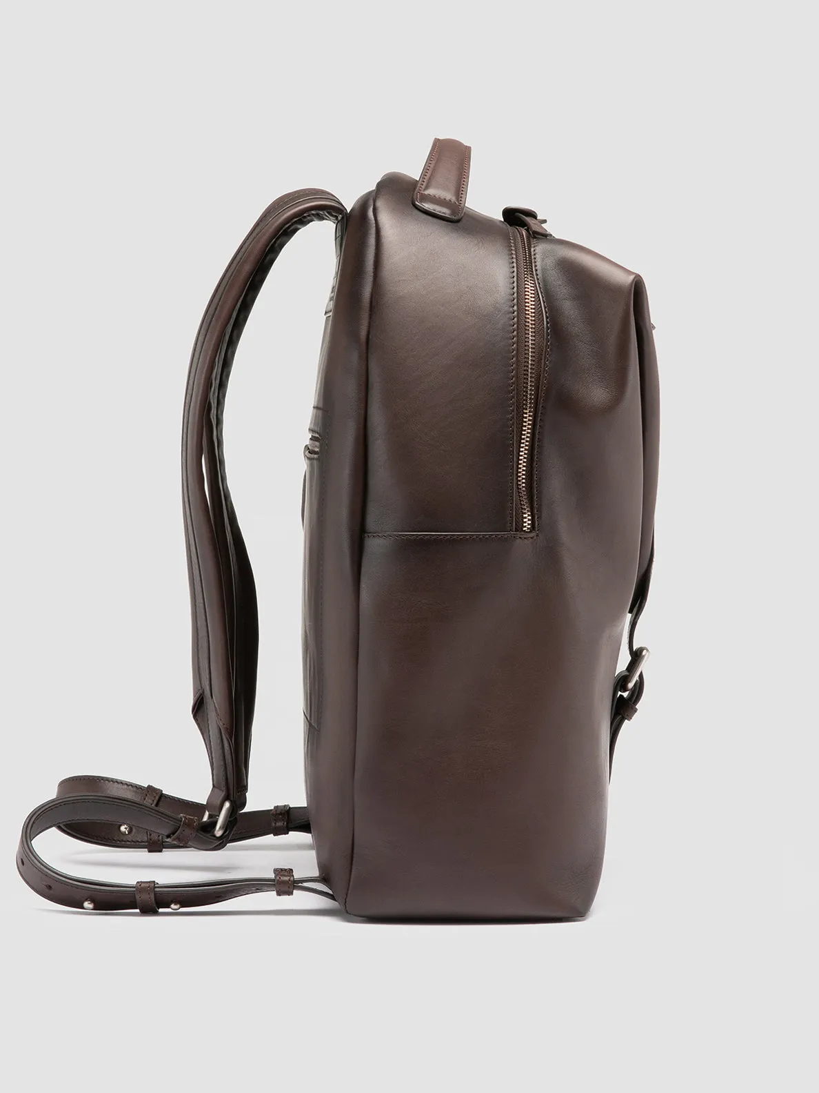 JULES 001 - Brown Leather Backpack sold by Officine Creative product image thumbnail 5