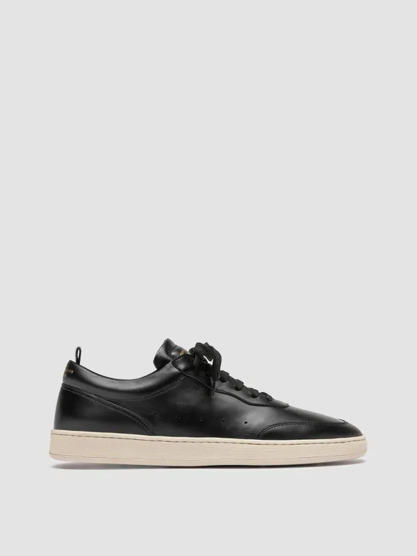 KRIS LUX 001 - Black Leather Sneakers sold by Officine Creative