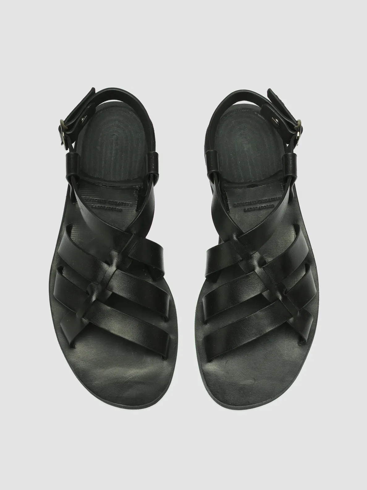 CONTRAIRE 100 - Black Nappa Leather Sandals sold by Officine Creative product image thumbnail 2