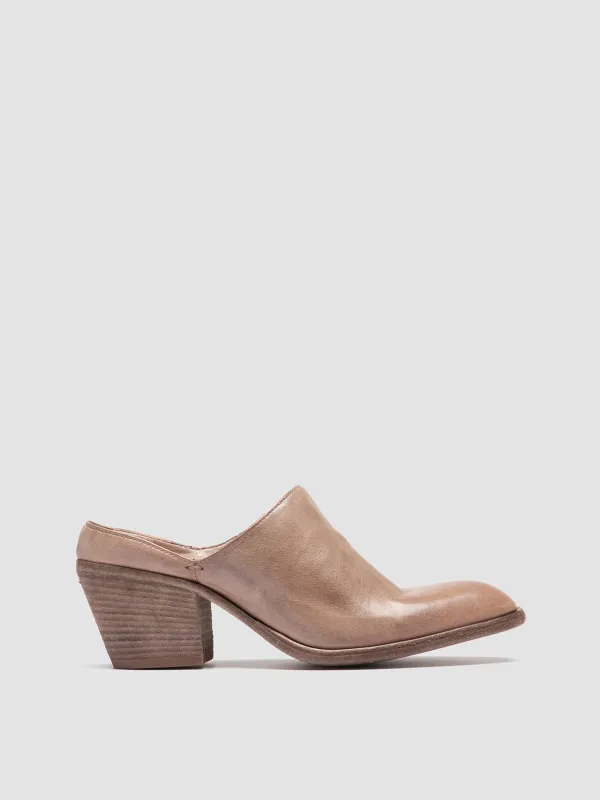SYDNE 012 - Taupe Leather Slide sold by Officine Creative