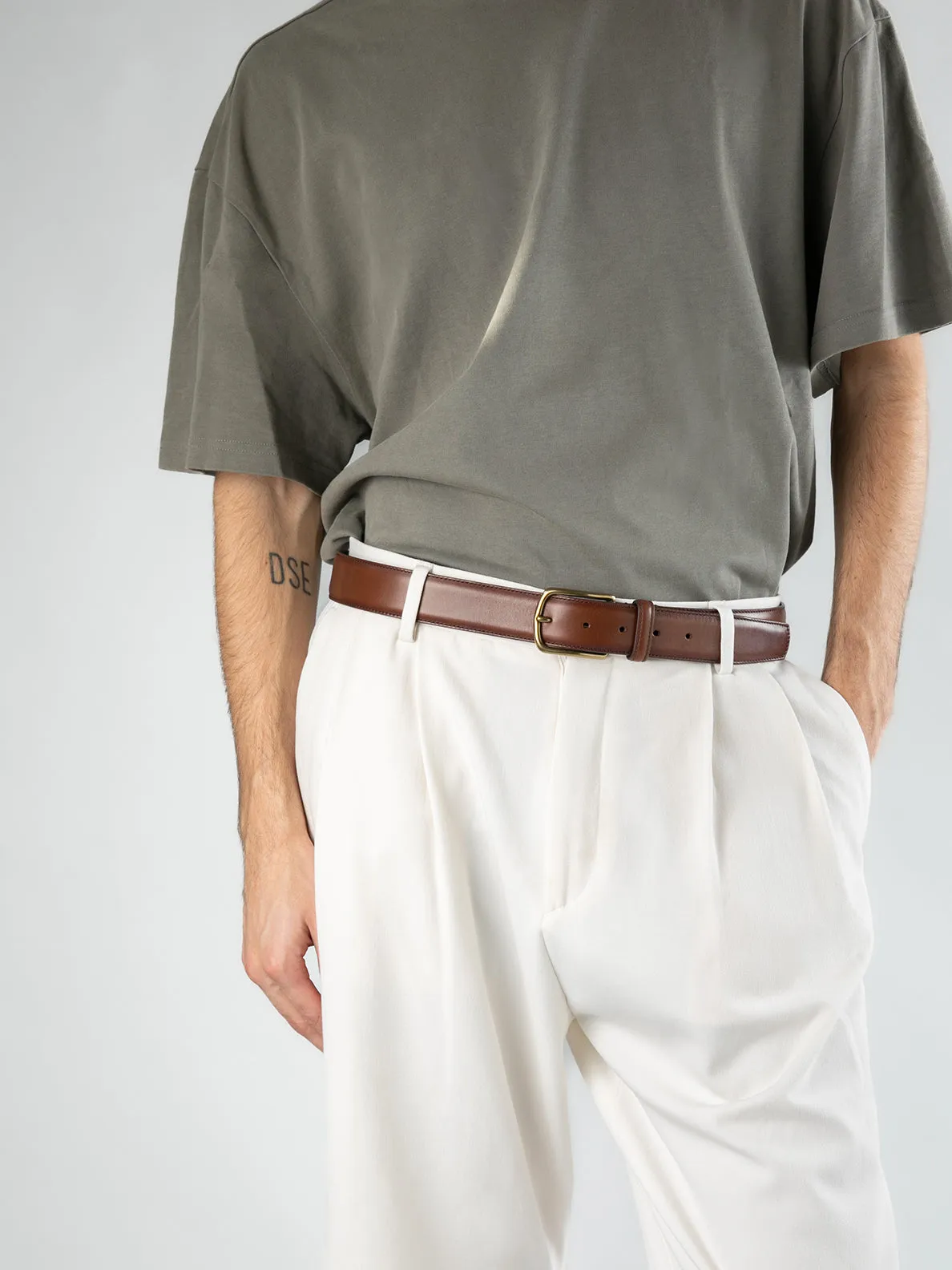 OC STRIP 04 - Brown Leather belt sold by Officine Creative product image thumbnail 5