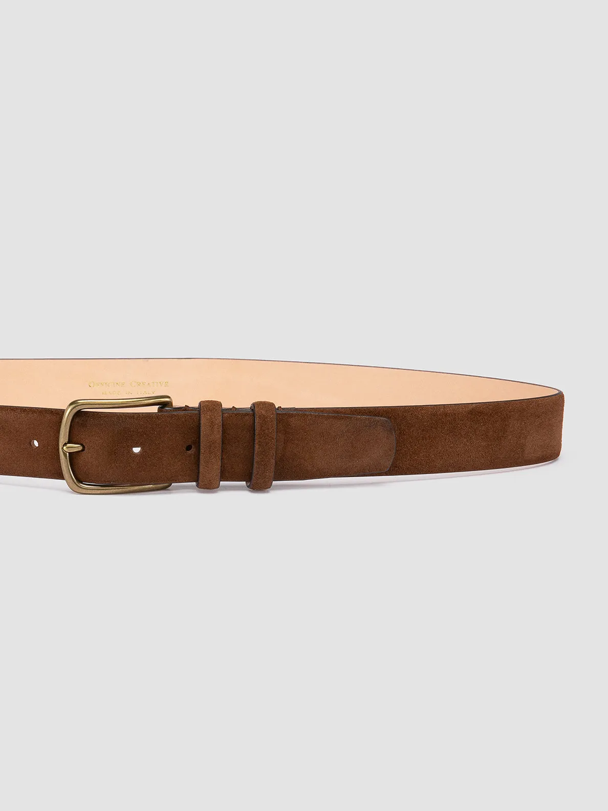 OC STRIP 33 - Dark Brown Suede belt sold by Officine Creative product image thumbnail 4