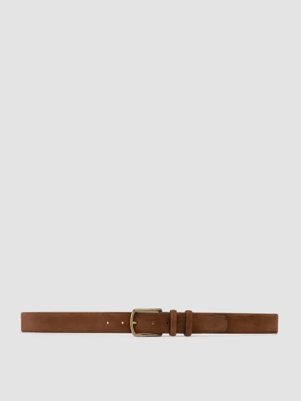 OC STRIP 33 - Dark Brown Suede belt sold by Officine Creative