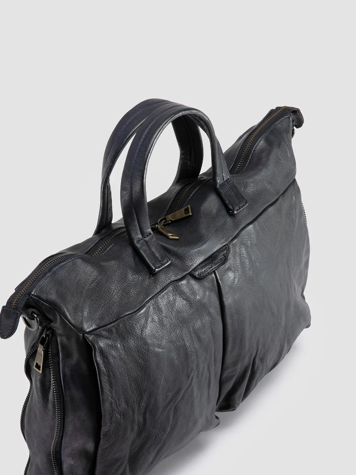 HELMET 046 - Blue Leather Briefcase sold by Officine Creative product image thumbnail 2