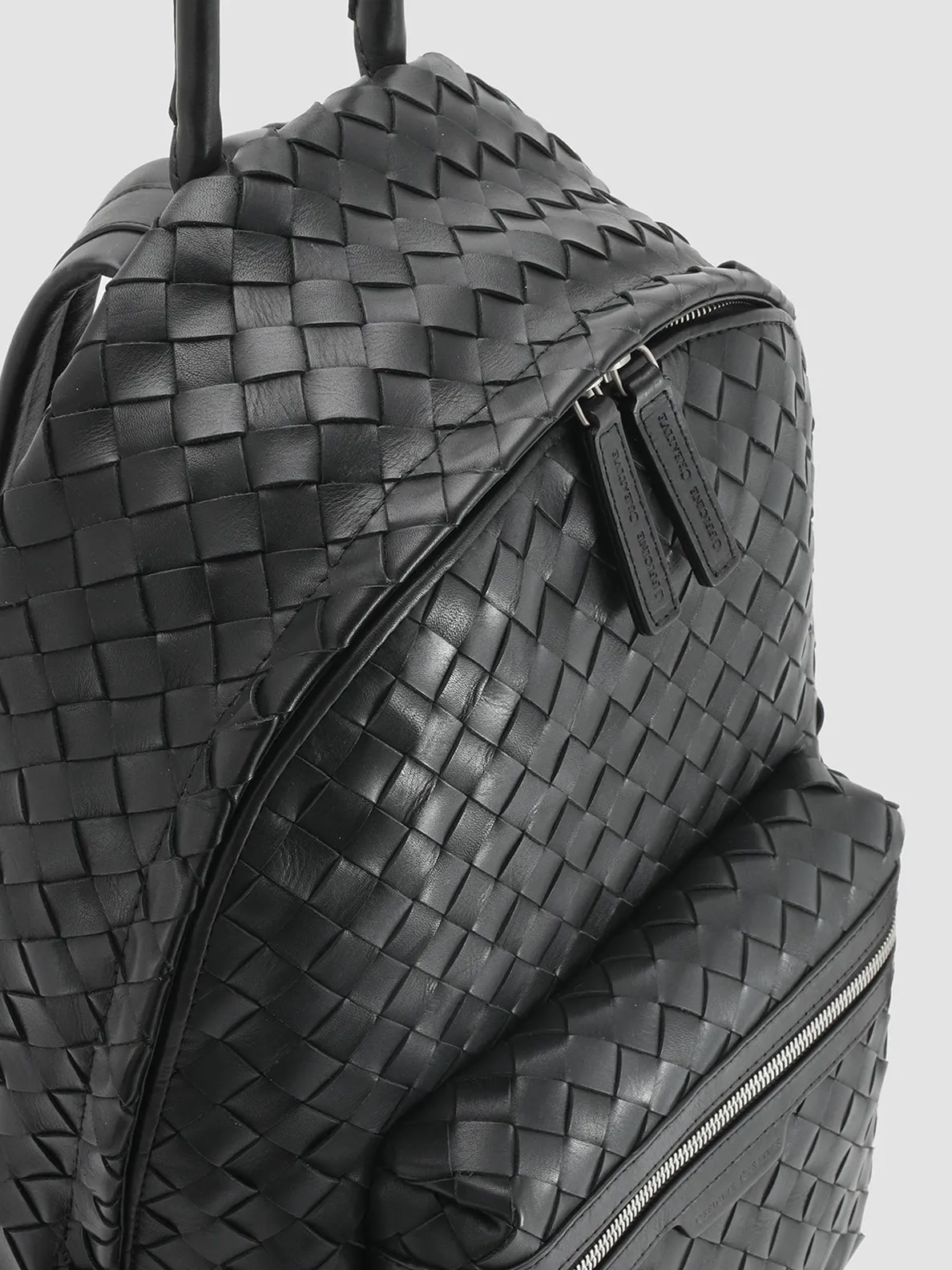 ARMOR 04 - Black Woven Leather Backpack sold by Officine Creative product image thumbnail 2