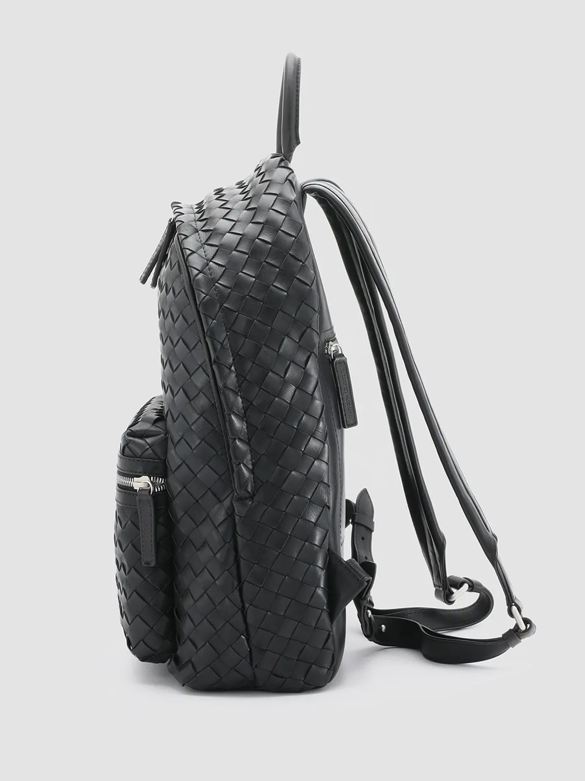 ARMOR 04 - Black Woven Leather Backpack sold by Officine Creative product image thumbnail 5