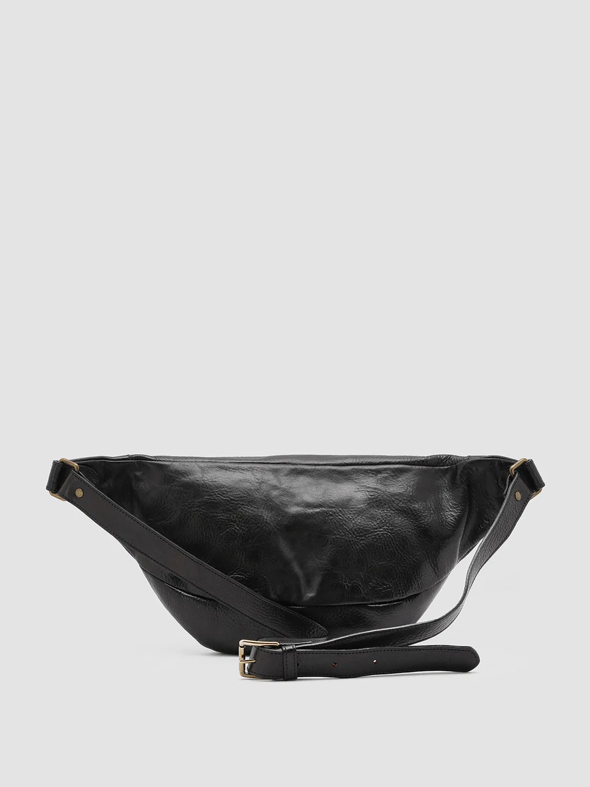 RARE 28 - Black Leather Waist Belt sold by Officine Creative product image thumbnail 2