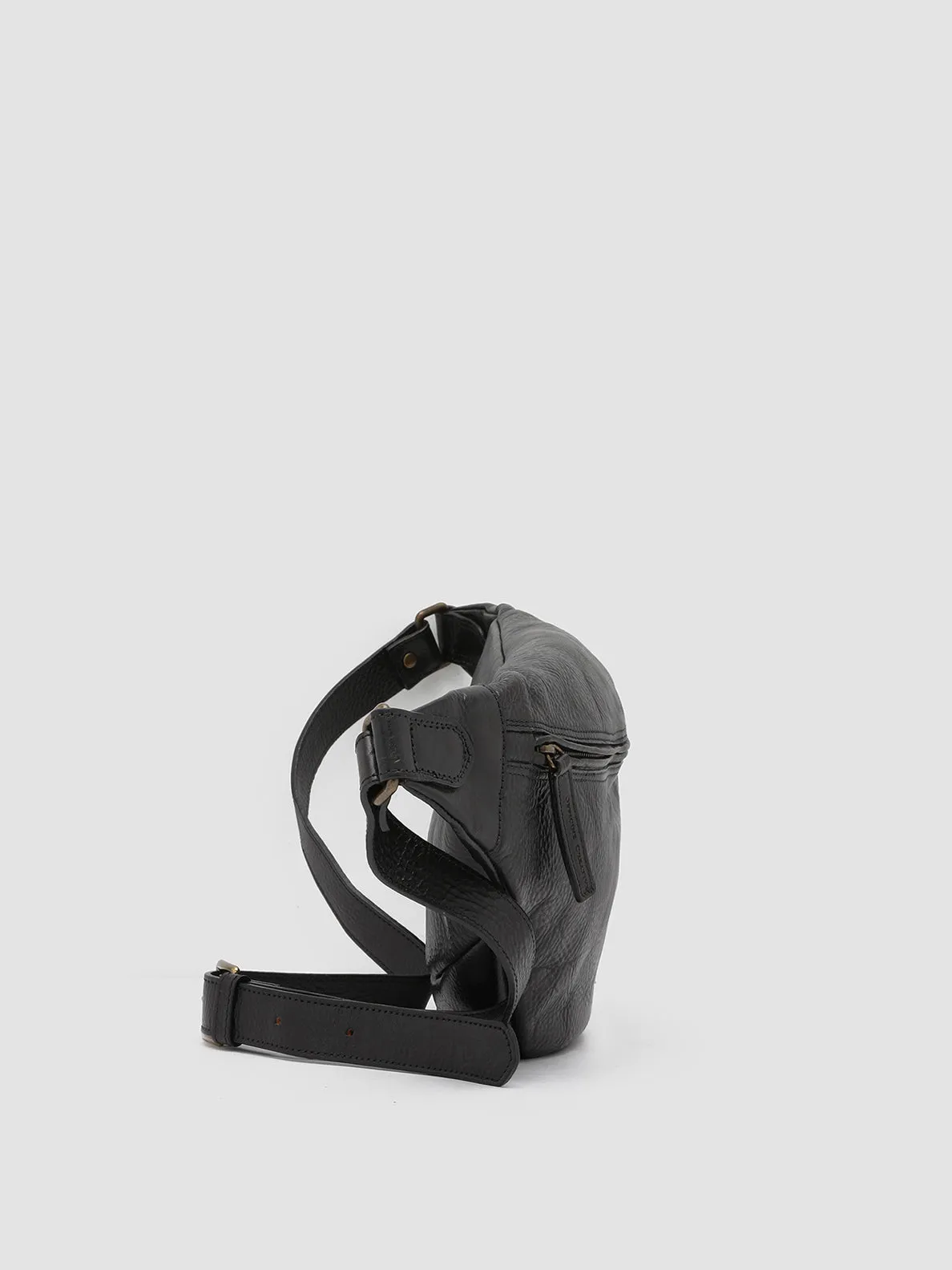 RARE 28 - Black Leather Waist Belt sold by Officine Creative product image thumbnail 3