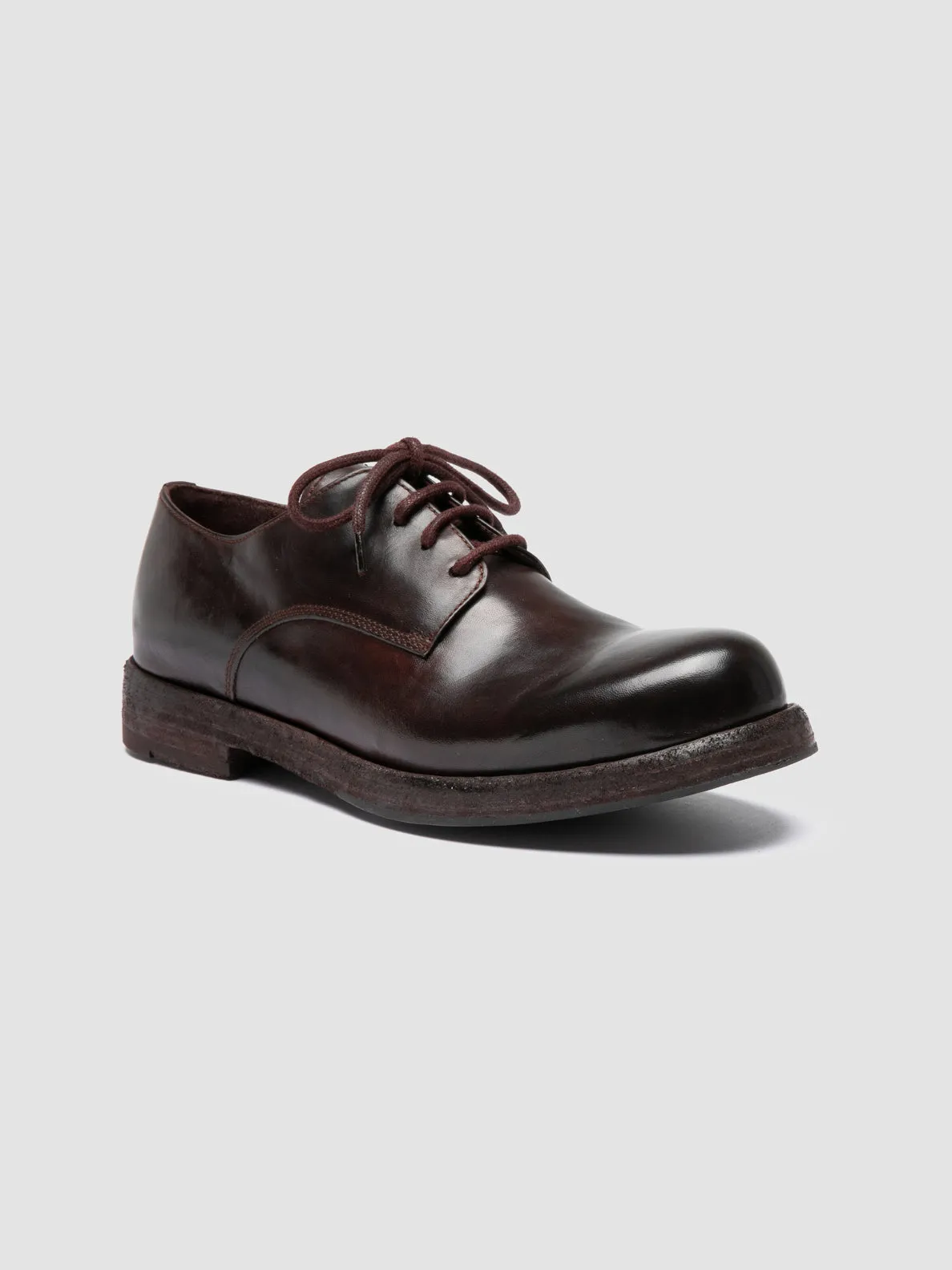 BULLA DD 311 - Burgundy Leather Derby Shoes sold by Officine Creative product image thumbnail 3