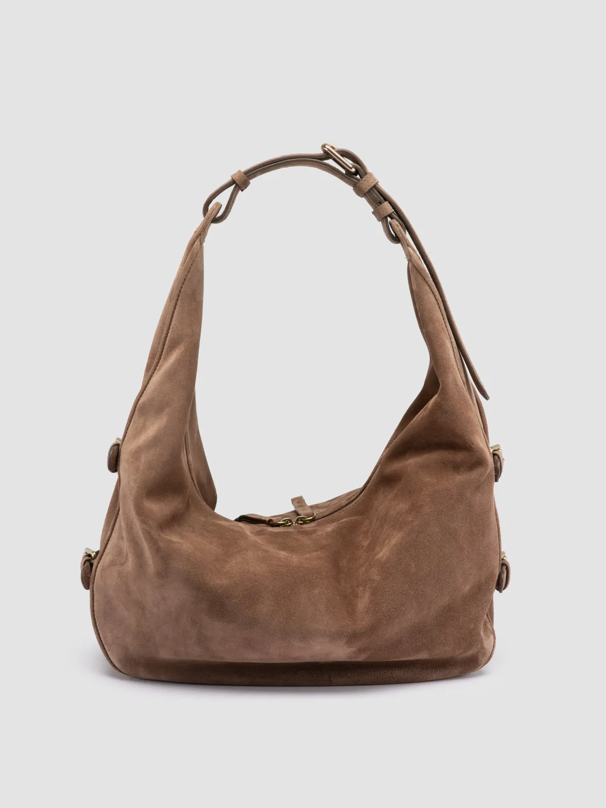 JULIE 015 - Brown Suede Shoulder Bag sold by Officine Creative product image thumbnail 4
