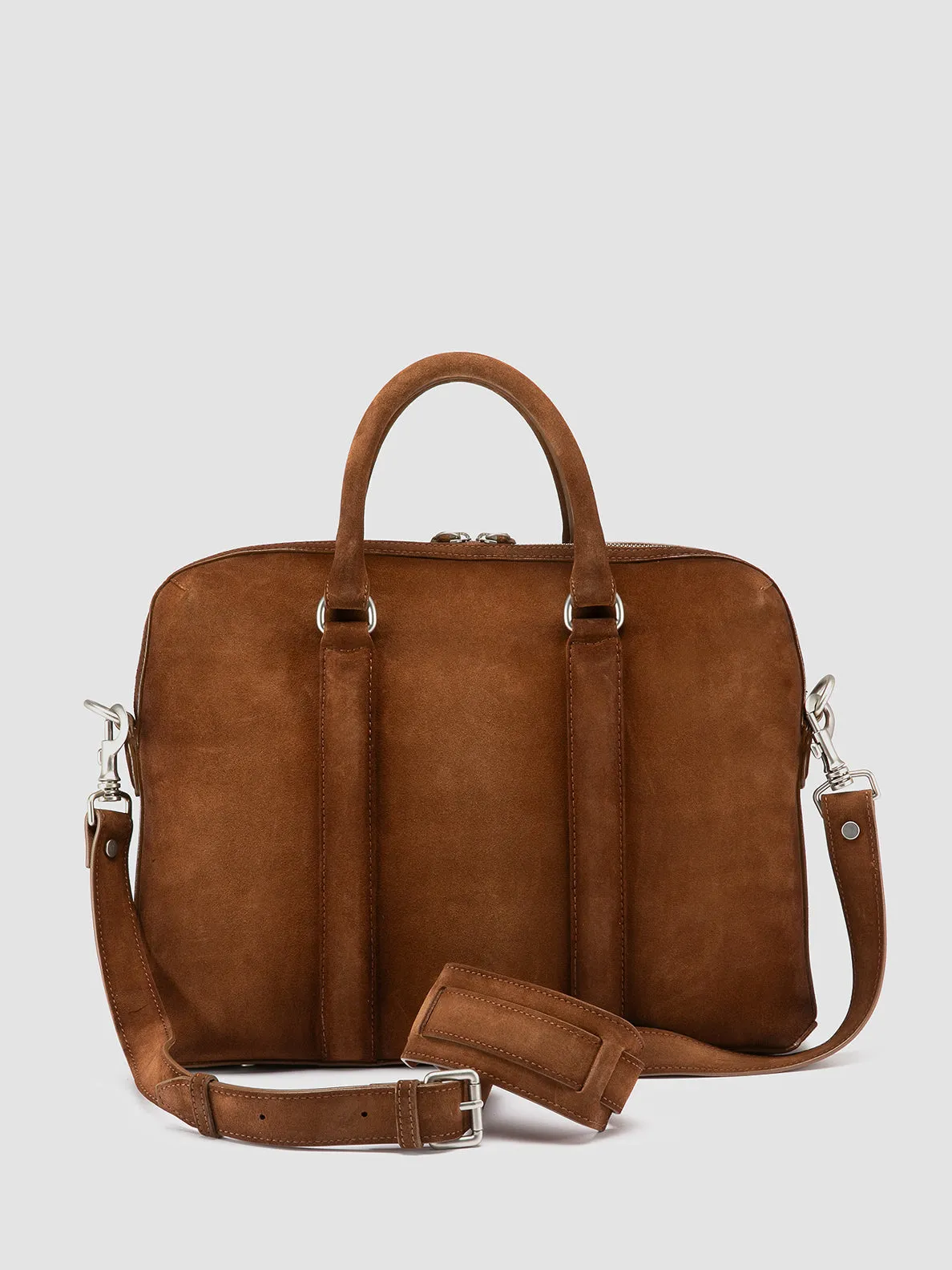 QUENTIN 019 - Light Brown Suede Briefcase sold by Officine Creative product image thumbnail 4
