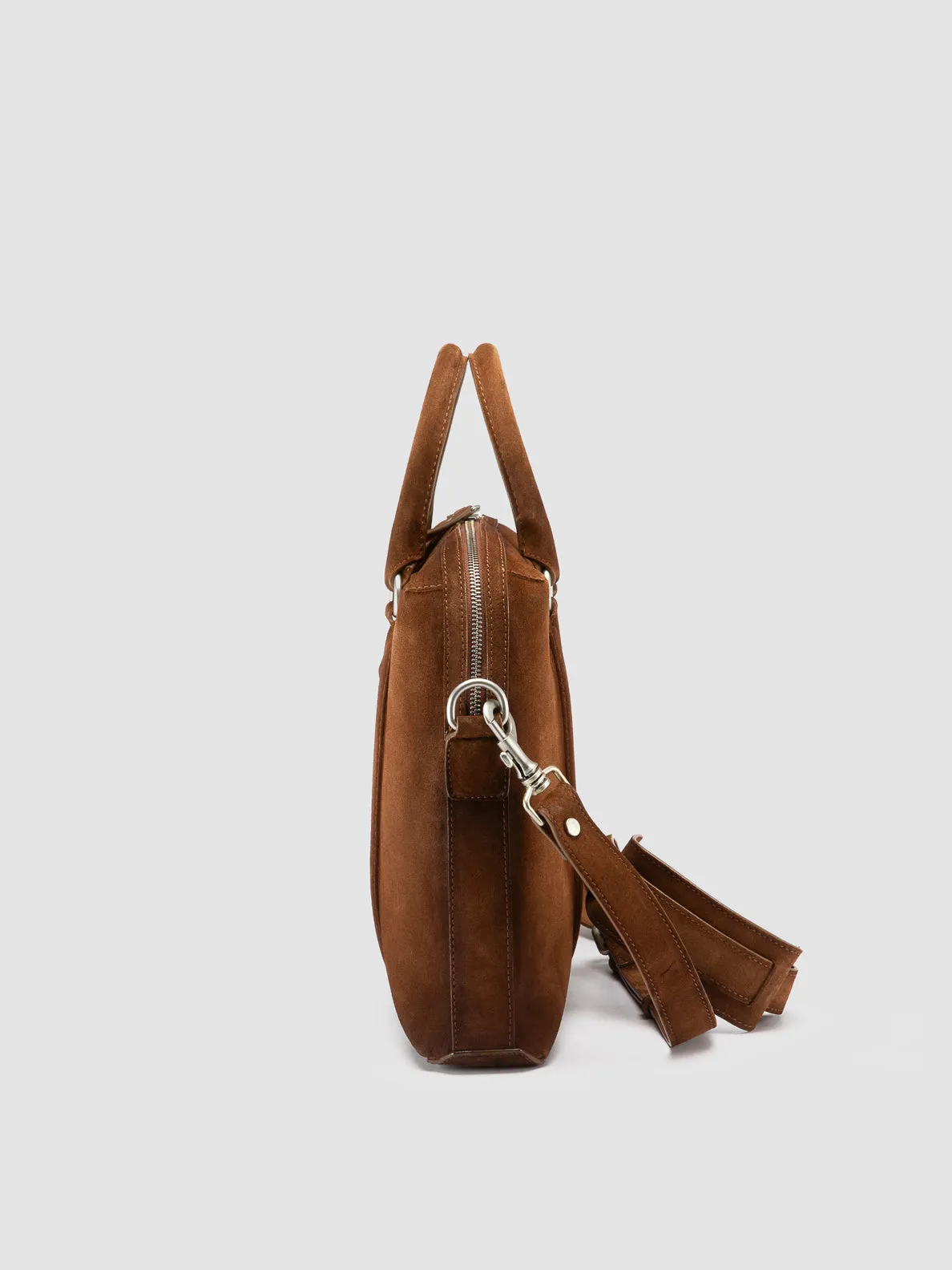 QUENTIN 019 - Light Brown Suede Briefcase sold by Officine Creative product image thumbnail 5
