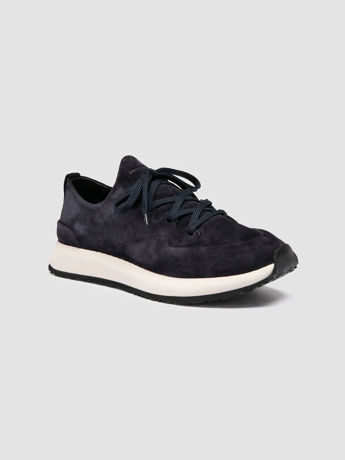 ENTIRE 001 - Navy Suede Low Top Sneakers sold by Officine Creative product image thumbnail 3