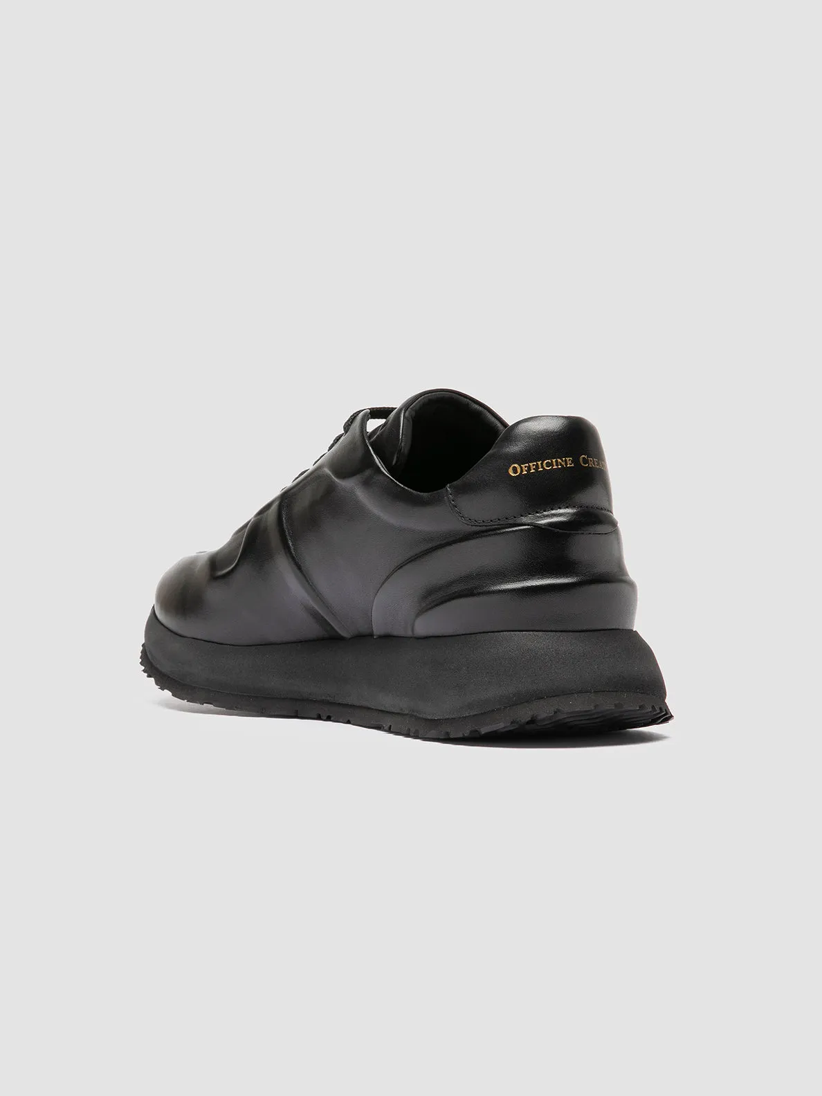 PERSPECTIVE 001 - Black Leather Low Top Sneakers sold by Officine Creative product image thumbnail 4