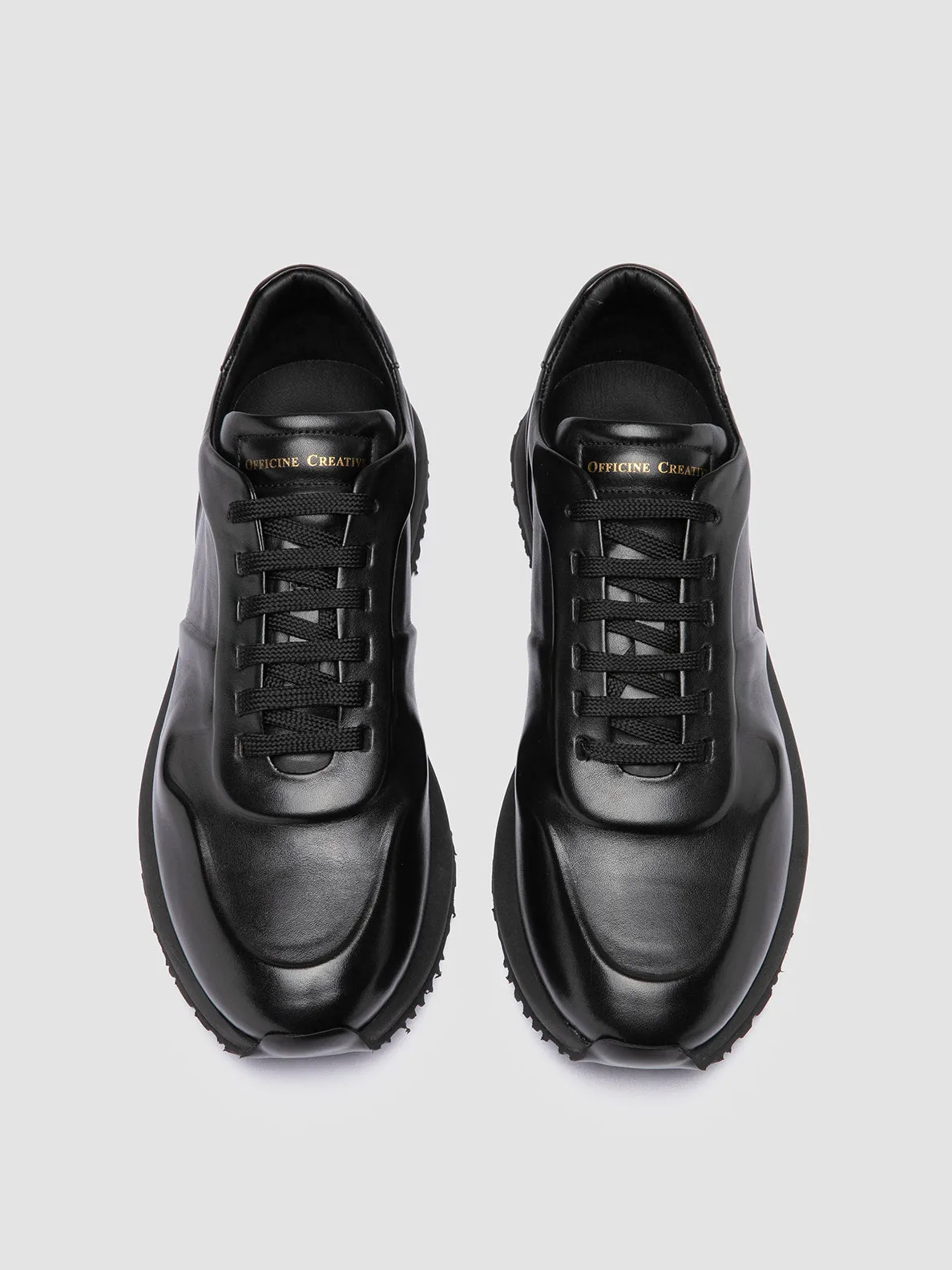 PERSPECTIVE 001 - Black Leather Low Top Sneakers sold by Officine Creative product image thumbnail 2