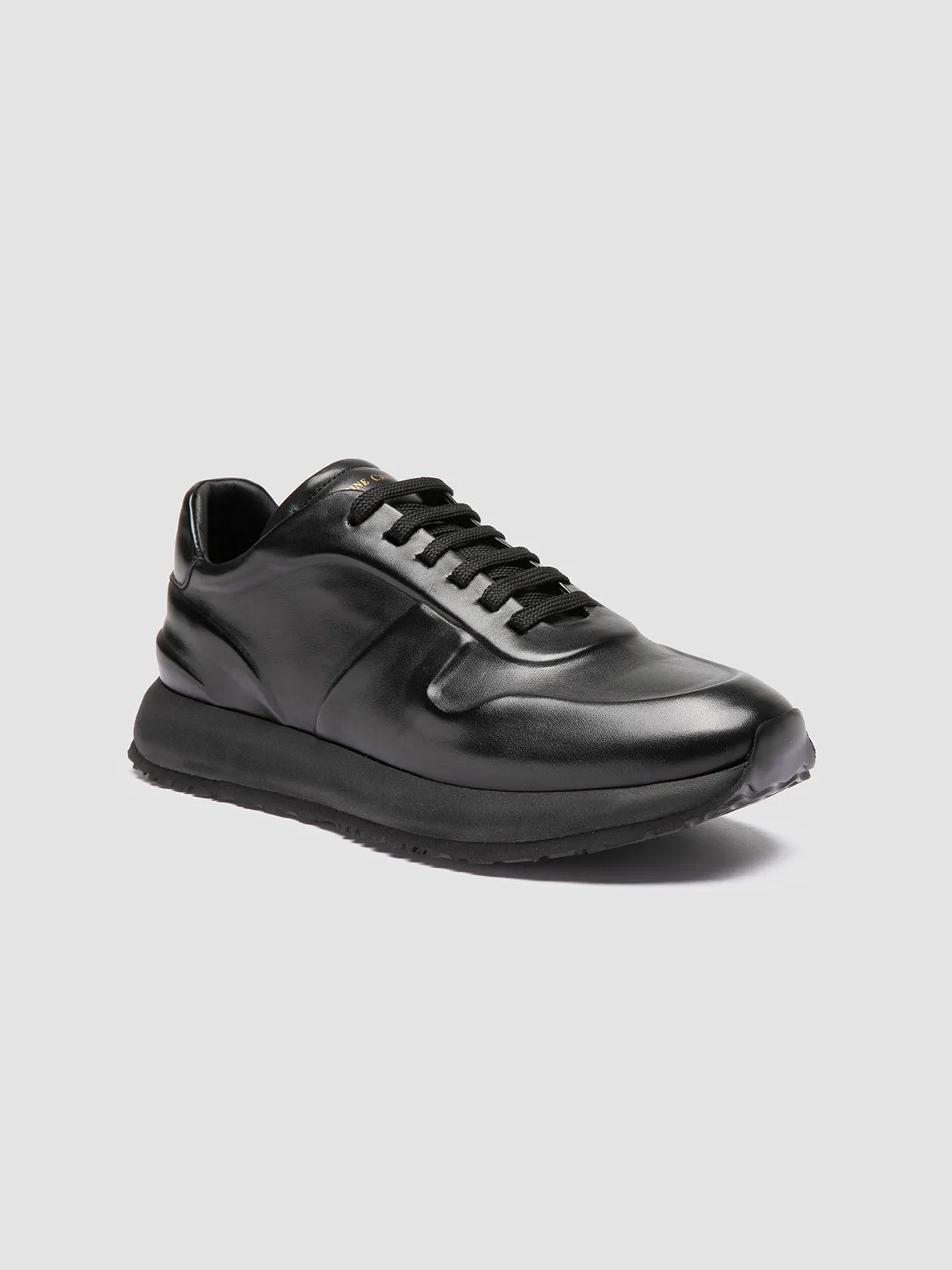 PERSPECTIVE 001 - Black Leather Low Top Sneakers sold by Officine Creative product image thumbnail 3