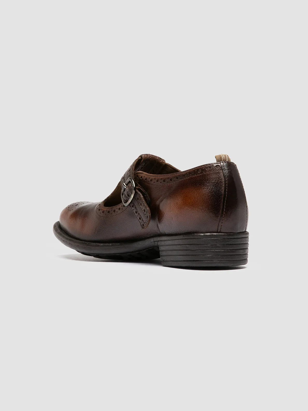 CALIXTE 071 - Dark Brown Leather T-Bar Shoes sold by Officine Creative product image thumbnail 4