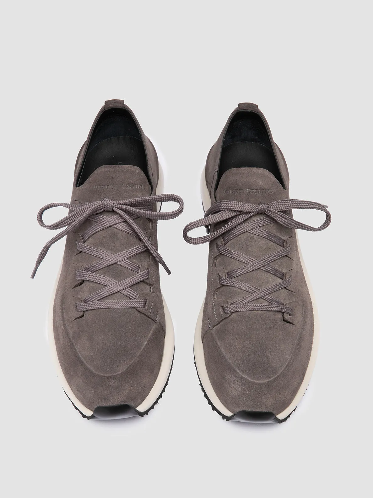 ENTIRE 001 - Grey Suede Low Top Sneakers sold by Officine Creative product image thumbnail 2