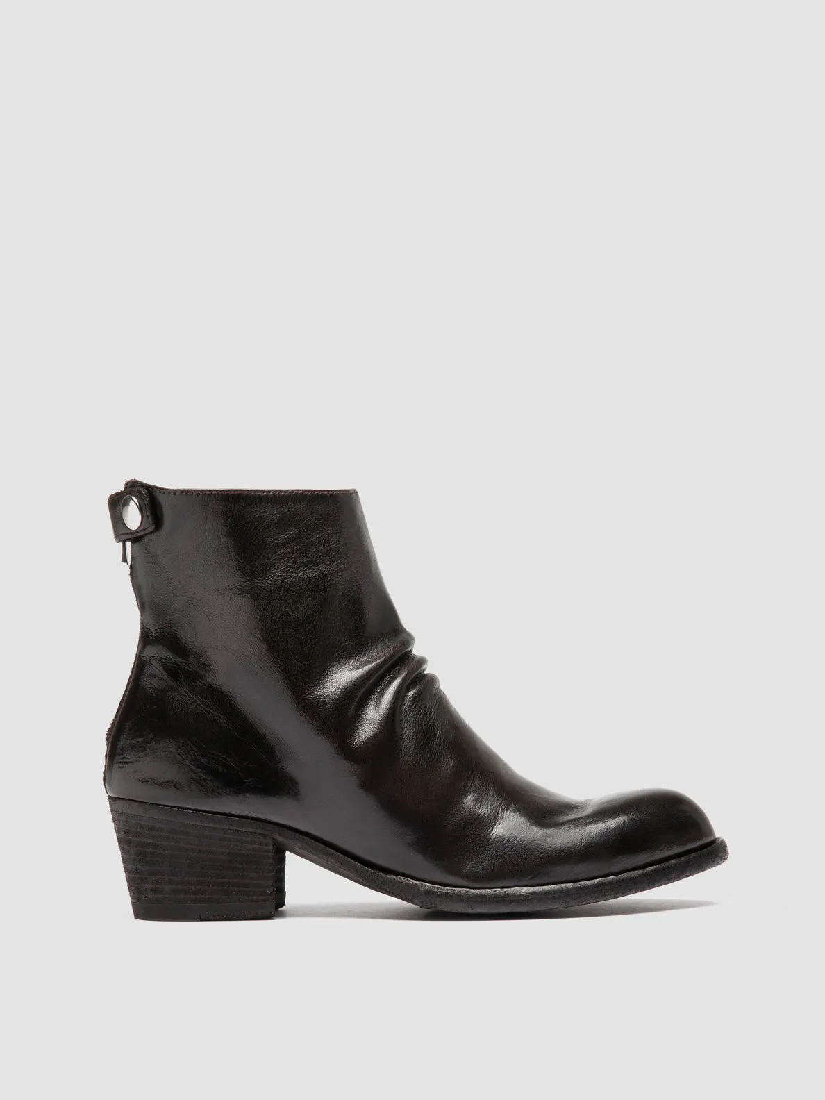 WADE 002 - Dark Brown Leather Zipped Boots sold by Officine Creative