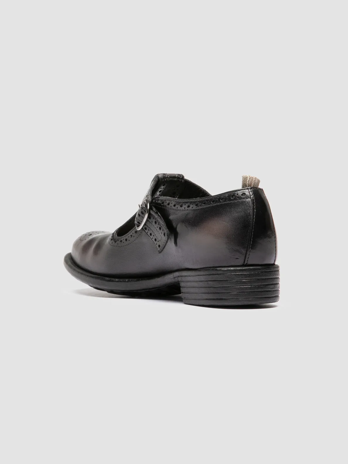 CALIXTE 071 - Dark Grey Leather T-Bar Shoes sold by Officine Creative product image thumbnail 4