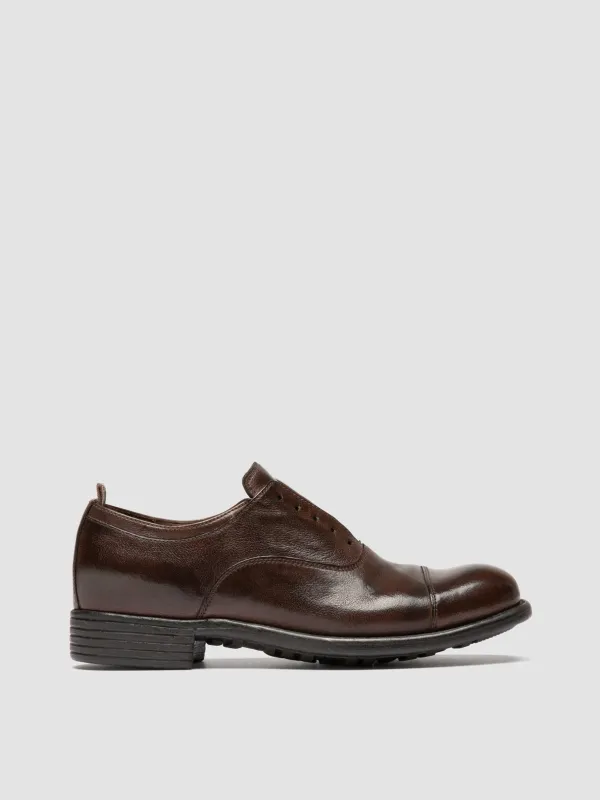 CALIXTE 003 - Dark Brown Leather Oxford Shoes sold by Officine Creative