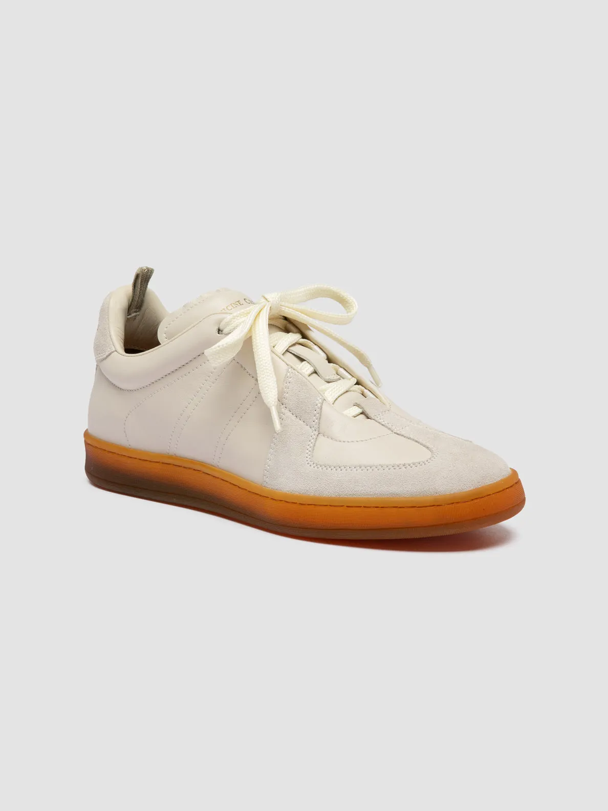 MILITIA 102 - White Leather and Suede Low Top Sneakers sold by Officine Creative product image thumbnail 3