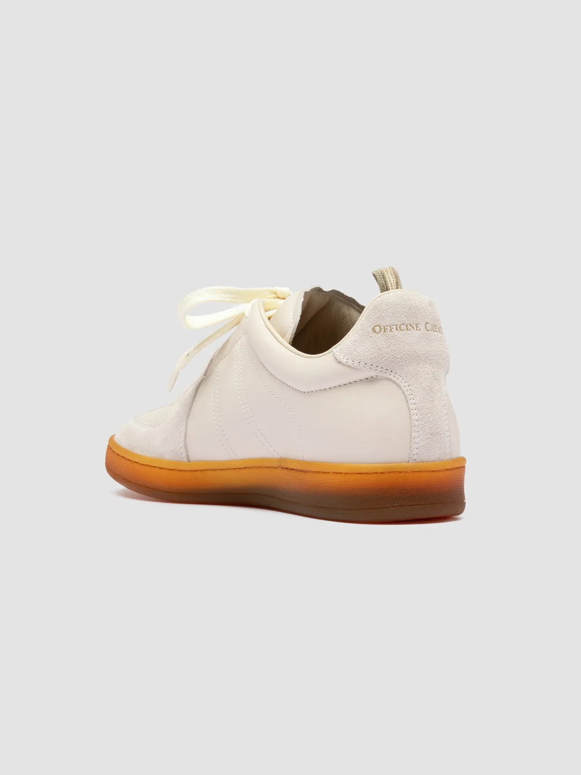 MILITIA 102 - White Leather and Suede Low Top Sneakers sold by Officine Creative product image thumbnail 4